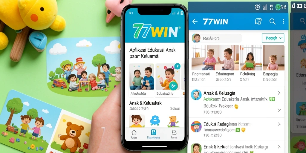 Antarmuka 77WIN yang interaktif dan menarik untuk anak-anak.
