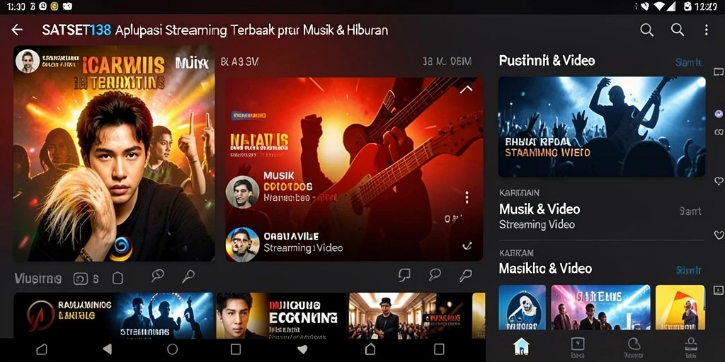 Antarmuka SATSET138 yang menarik dan mudah digunakan untuk Streaming Video.