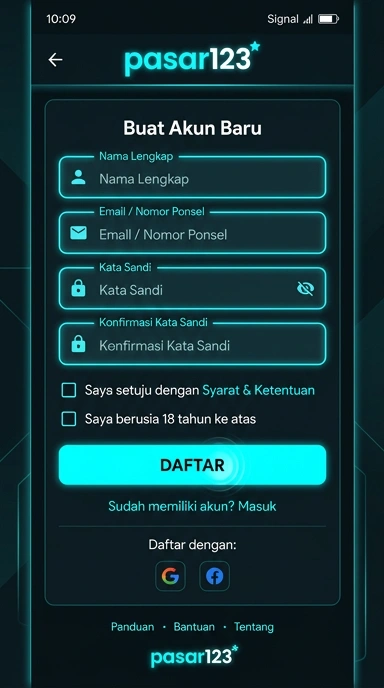 Cara Mudah Daftar Akun Pasar123 untuk Pemula
