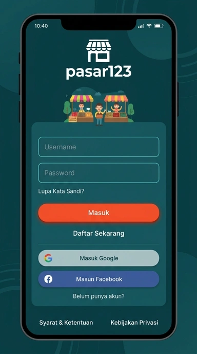 Masuk Akun Pasar123 untuk Pengguna Android Indonesia